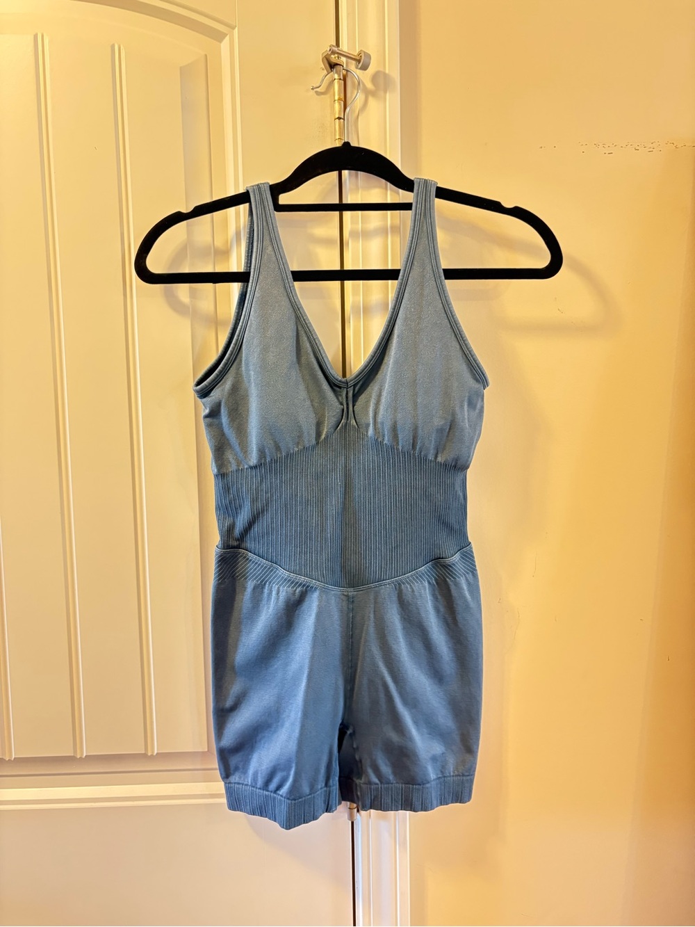 Seamless Sculpting Romper - Blue